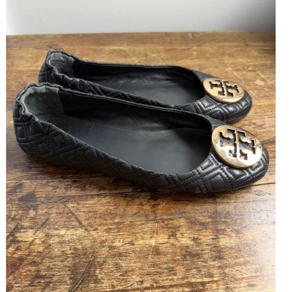 Tory‎ Burch Quilted Ballet Mini Flats Women's size 8.5